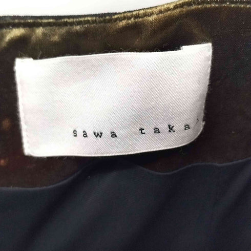 サワタカイ sawa takai 24AW ベロア グラデーション クロップド ワンピース レディース JPN:S