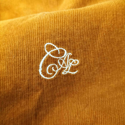 キャリー CALEE 日本製 ロゴ刺繍 B.D コーデュロイ L/S シャツ メンズ JPN:L