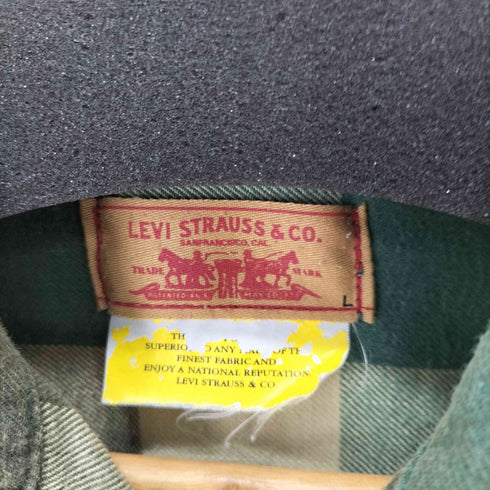 リーバイス Levis 00s チェック柄オープンカラーシャツ メンズ import:L