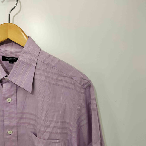 バーバリーロンドン BURBERRY LONDON チェック柄 ポケット S/S シャツ メンズ import:L