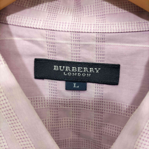 バーバリーロンドン BURBERRY LONDON チェック柄 ポケット S/S シャツ メンズ import:L
