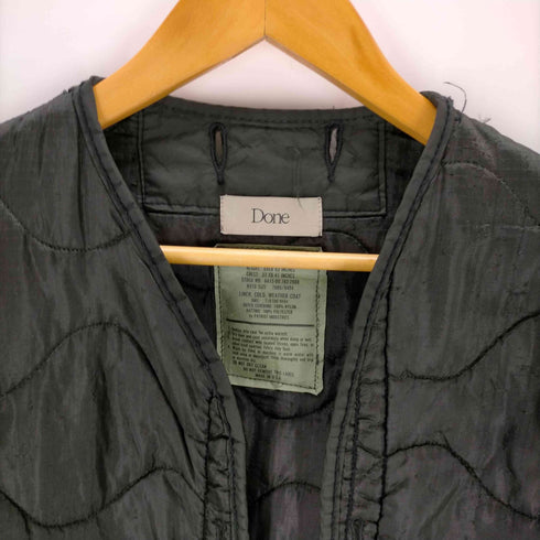 Done U.S ARMY M-65 QUILTING LINER REMAKE Black Edge メンズ JPN:M