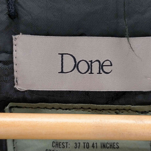 Done U.S ARMY M-65 QUILTING LINER REMAKE Black Edge メンズ JPN:M
