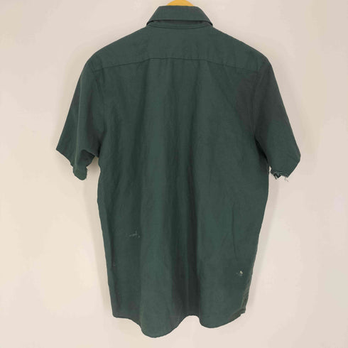 UniWeave Soft Comfort メキシコ製 Nick ENERGY PRODUCTS 企業 ロゴ 刺繍 襟芯 ワーク S/S ワーク シャツ 65/35 ポリ コットン メンズ L-SS