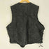 GENUINE HOG LEATHER BY ROCKY RANCH HIDES レザー 切替 サイドレース ベスト メンズ