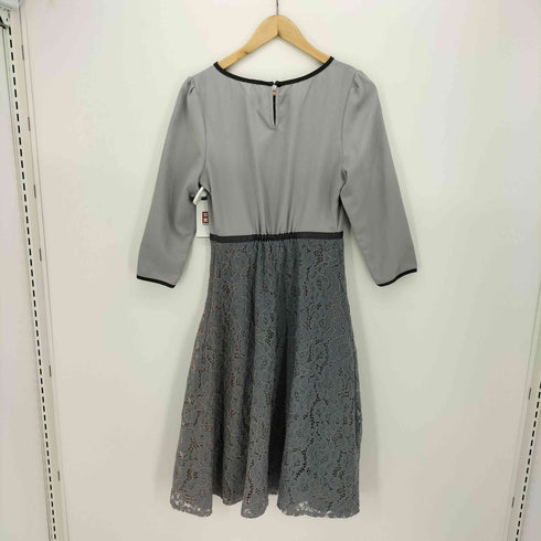 トッコクローゼット tocco closet パール付きタック入りレース切り替えバイカラーワンピース レディース FREE