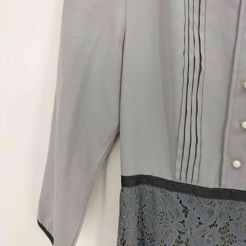 トッコクローゼット tocco closet パール付きタック入りレース切り替えバイカラーワンピース レディース FREE
