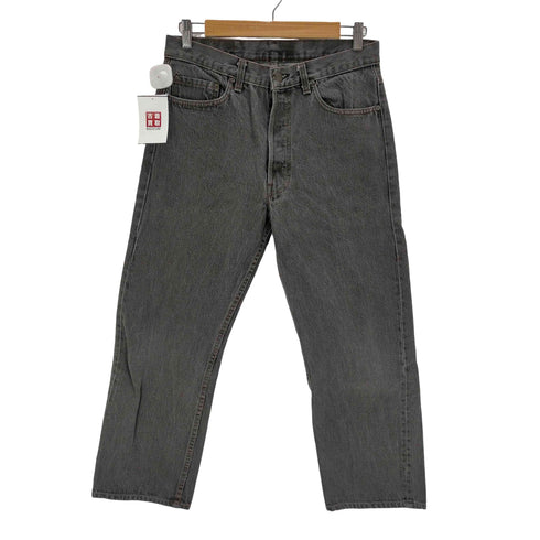 リーバイス Levis USA製 ボタン裏524刻印 ボタンフライデニムパンツ 501先染め メンズ W33