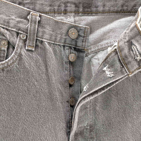 リーバイス Levis USA製 ボタン裏524刻印 ボタンフライデニムパンツ 501先染め メンズ W33