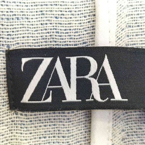 ザラ ZARA リネンブレンド ステンカラーコート レディース import:S