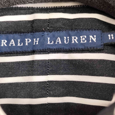 ラルフローレン RALPH LAUREN スモールポニー刺繍 フリル ストライプシャツ レディース 11