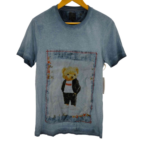 ロストインアルビオン LOST IN ALBION イタリア製 ベアープリントクルーネックTシャツ メンズ import:S
