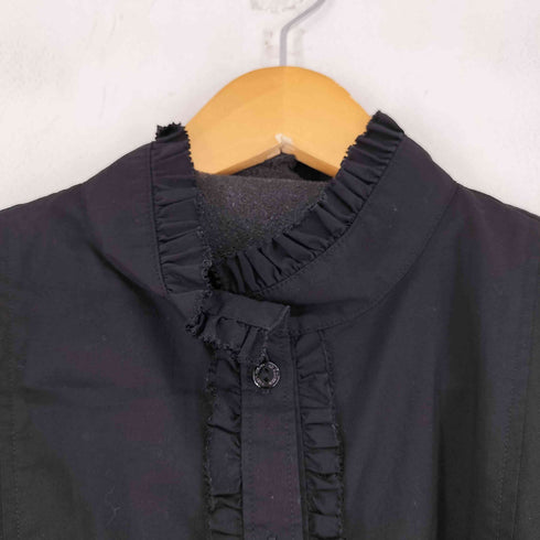 バーバリーブラックレーベル BURBERRY BLACK LABEL S/S フリルブラウス レディース 40