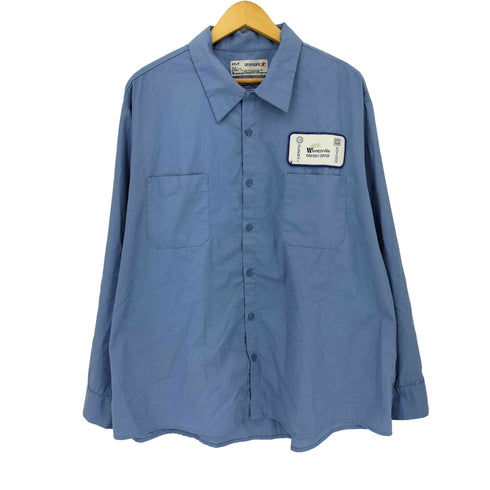 アラマーク ARAMARK 企業ロゴワッペン 2ポケット L/S シャツ メンズ 2XL