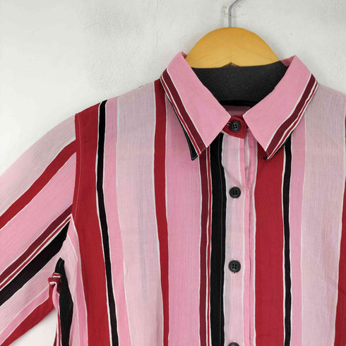 アニエスベー agnes b. PARIS S/S シアーストライプシャツ レディース