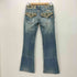miss me JEANS USA製 ターコイズ スタッズ ブーツカット デニム フレアパンツ Y2K レディース 25