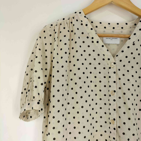 ユナイテッドアローズ UNITED ARROWS UWCS シアー Vネック ブラウス レディース 36