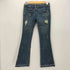 L.A.DENIM ダメージ加工 ベルボトム デニム フレアパンツ Y2K レディース