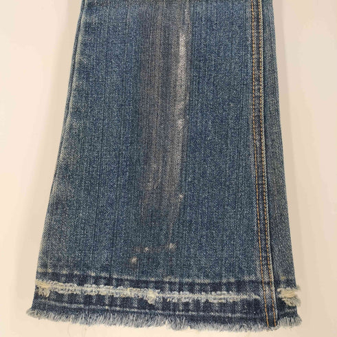 L.A.DENIM ダメージ加工 ベルボトム デニム フレアパンツ Y2K レディース
