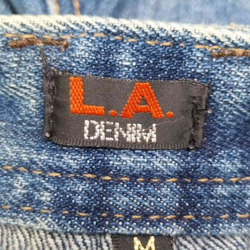 L.A.DENIM ダメージ加工 ベルボトム デニム フレアパンツ Y2K レディース