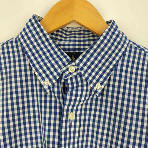 ラルフローレン RALPH LAUREN CLASSIC FIT ポニー刺繍 ギンガムチェック ボタンダウンシャツ メンズ import:M