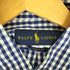 ラルフローレン RALPH LAUREN CLASSIC FIT ポニー刺繍 ギンガムチェック ボタンダウンシャツ メンズ import:M