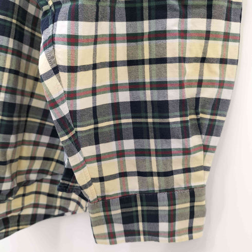 ラルフローレン RALPH LAUREN 90S BIG SHIRT ポニー刺繍 チェック ボタンダウン L/S シャツ メンズ import:XL