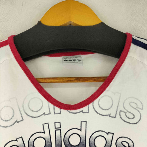 アディダス adidas アーチプリント リンガーTシャツ レディース M
