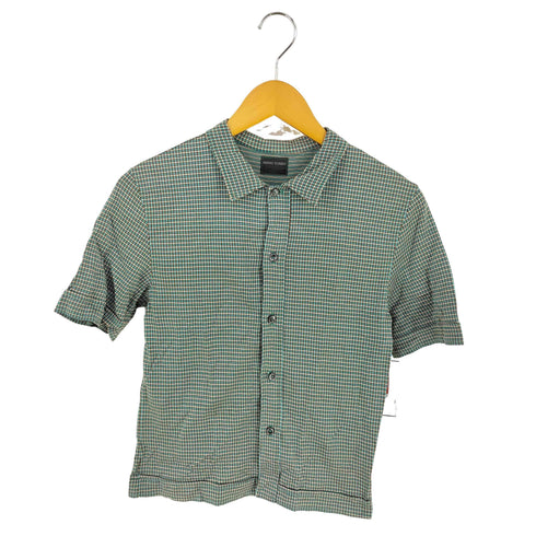 MARIO SORBO バックオープン チェック S/S シャツ メンズ import:M