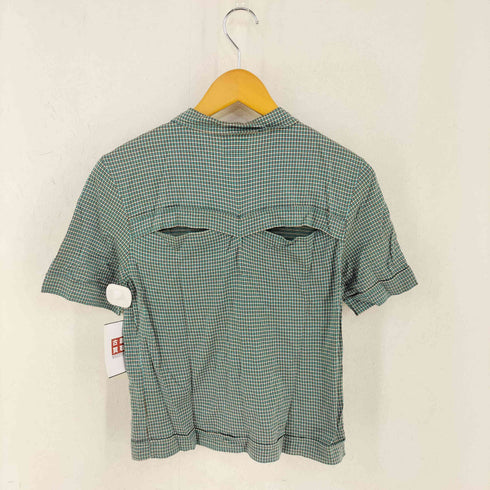 MARIO SORBO バックオープン チェック S/S シャツ メンズ import:M