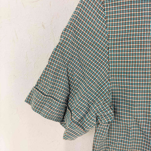 MARIO SORBO バックオープン チェック S/S シャツ メンズ import:M