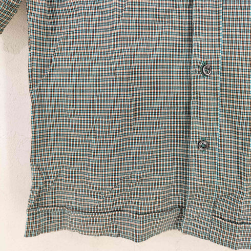 MARIO SORBO バックオープン チェック S/S シャツ メンズ import:M