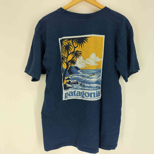 パタゴニア patagonia 90S Beneficial T’s ボディ オーガニック コットン タグ メキシコ製 サーフィン 背面プリント S/S Tシャツ メンズ import:M