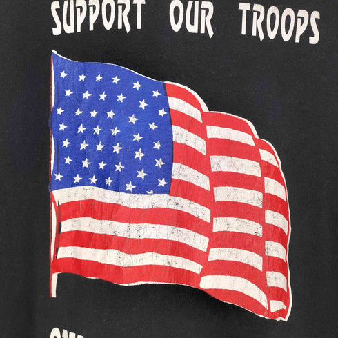 Selec-T by Teejays 90s USA製 シングルステッチ 星条旗 キャラクター 両面プリント Tシャツ メンズ import:XL