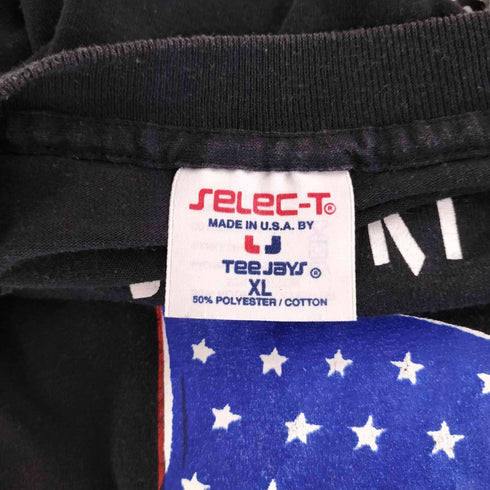 Selec-T by Teejays 90s USA製 シングルステッチ 星条旗 キャラクター 両面プリント Tシャツ メンズ import:XL