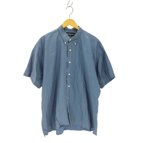 ポロバイラルフローレン Polo by RALPH LAUREN GREGGOR スモールポニー刺繍 チェック柄シャツ メンズ JPN:XL