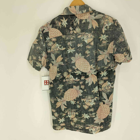 ジャックローズ JACKROSE リバーシブル デザインヤシの木 パイナップル 海 カモメ 総柄 S/S オープンカラー 開襟 アロハシャツ メンズ JPN:3