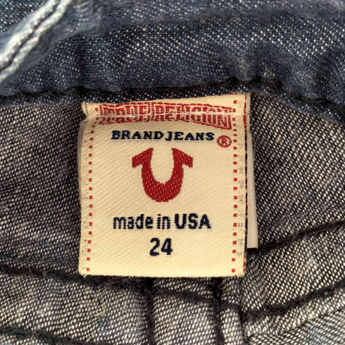 トゥルーレリジョン TRUE RELIGION USA製 ワイド バギー デニムパンツ レディース US:24