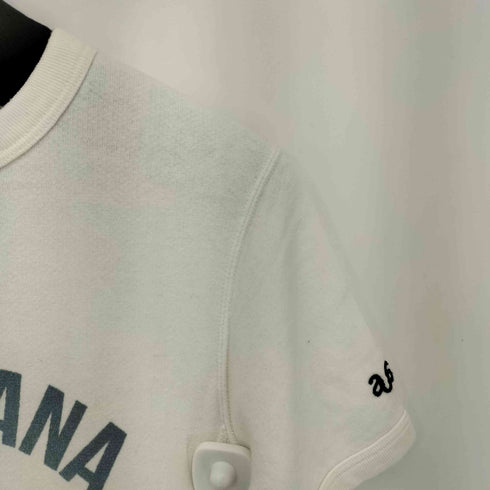 アメリカーナ Americana フロントプリント Vガゼット S/S スウェット レディース