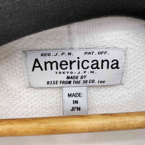 アメリカーナ Americana フロントプリント Vガゼット S/S スウェット レディース