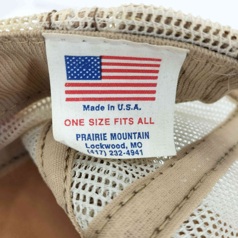 70-80S USA製 Grand Canyon Anig コーデュロイ スウェード 切替 メッシュキャップ メンズ ONE SIZE
