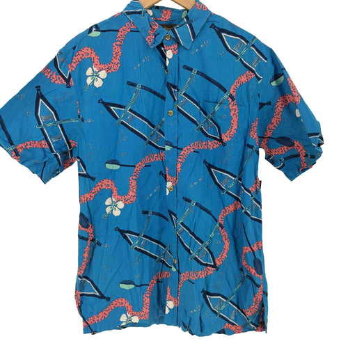 クックストリート Cooke Street ヨット柄 S/Sシャツ メンズ import:M