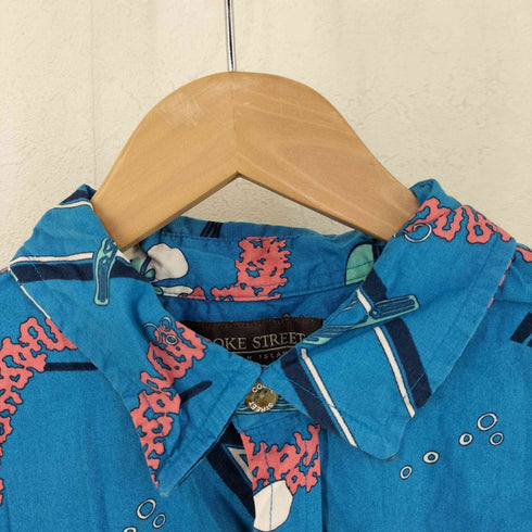 クックストリート Cooke Street ヨット柄 S/Sシャツ メンズ import:M
