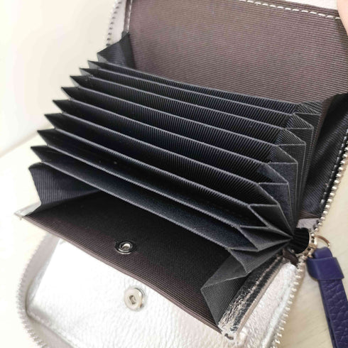Actually《お札が折れない》本革ジャバラミニ財布 レディース