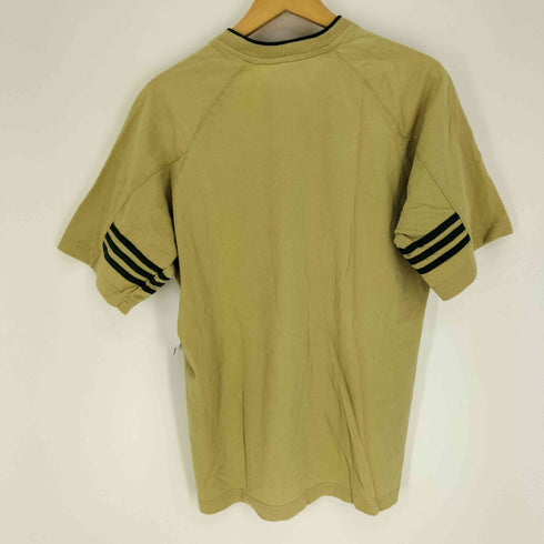 アディダス adidas 90S 旧タグ パフォーマンス ロゴ Vネック ラインデザイン S/S Tシャツ メンズ import:M M