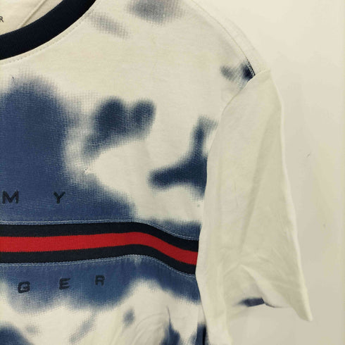 トミーヒルフィガー TOMMY HILFIGER ブリーチデザインフラッグ刺繍S/S TEE メンズ M