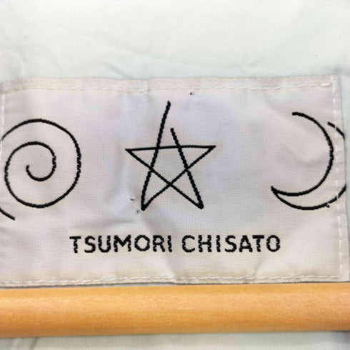 ツモリチサト TSUMORI CHISATO 貝ボタン ナイロン フーデット ドルマンコート レディース JPN:M