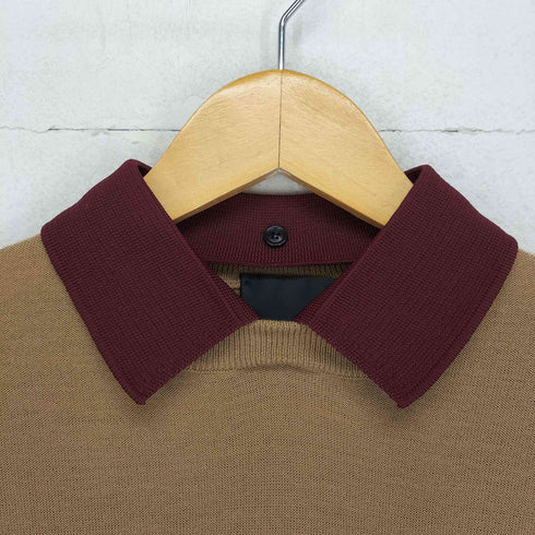 バンドオブアウトサイダーズ BAND OF OUTSIDERS イタリア製 襟付き ロングスリーブニット メンズ import:M