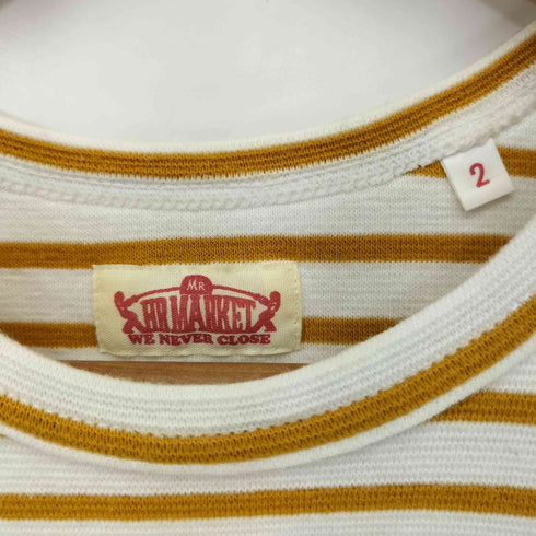 ハリウッドランチマーケット HOLLYWOOD RANCH MARKET ボーダー クルーネック Tシャツ レディース JPN:2