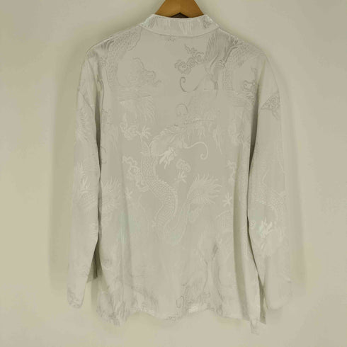 DASHAYU ドラゴン 龍 チャイナボタン 総柄 L/S チャイナシャツ レディース